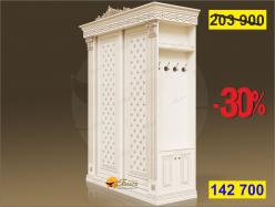 Шкаф-купе Б8.180-2.411 (двери с узором) Карамель