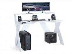 Игровой компьютерный стол Бредли белый
